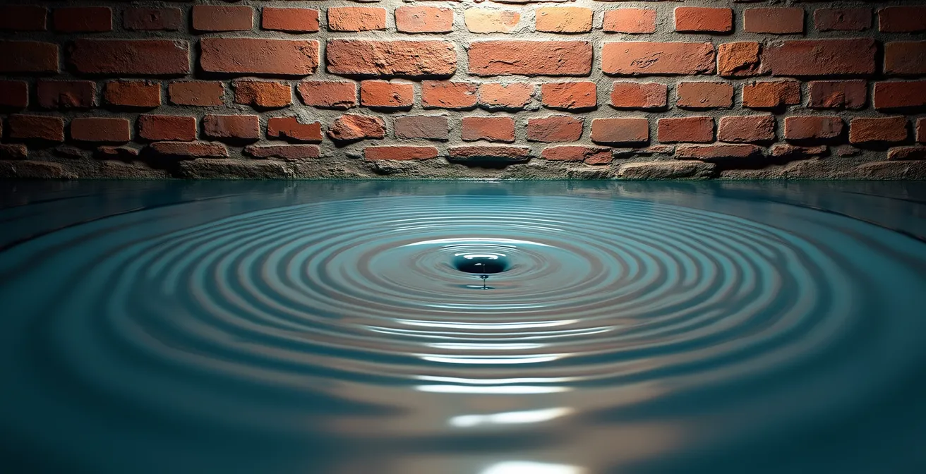 Visualisation symbolique de la propagation des ondes sonores à travers un mur de briques