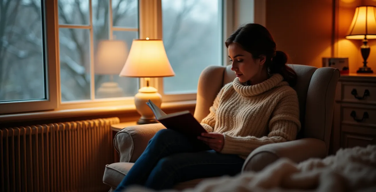 Chambre fermée avec plinthe électrique comme chauffage d'appoint efficace